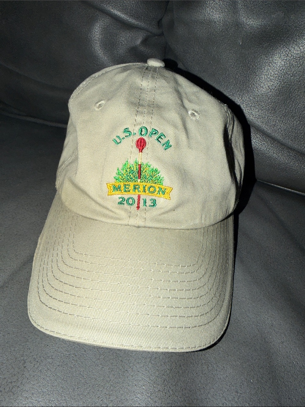 U.S. Open Merion 2013 PGA TOUR PRO hat adjustable Embroidered Khaki Golf Cap